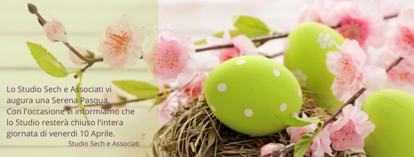 Auguri Buona Pasqua e orari studio